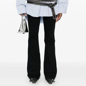 Entire Studios Low Rise Black Flared Jeans